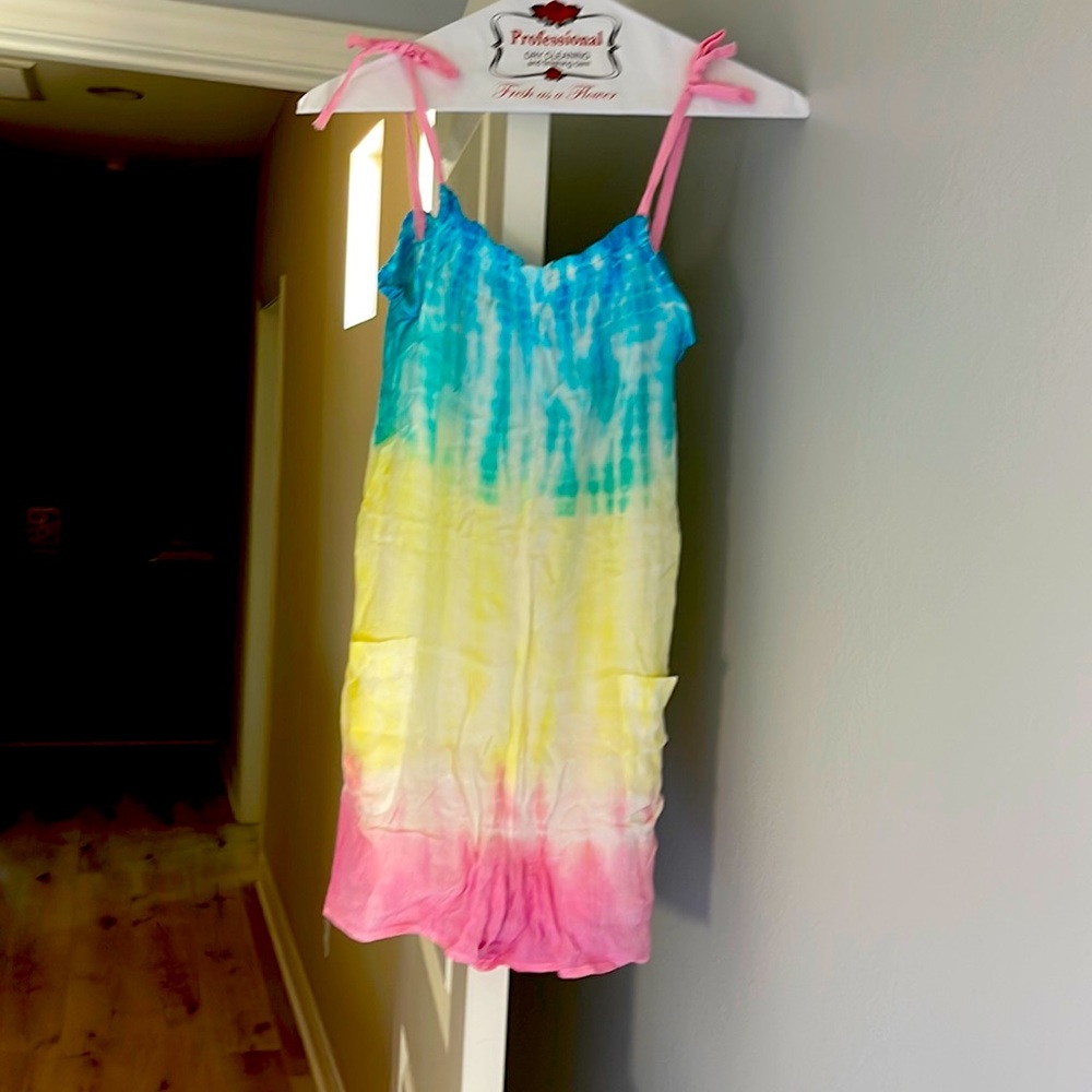 Justice girls tie dye romper size 12